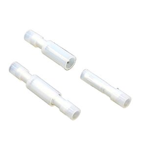 Fengpeng FRFNY+MPFNY 50 قطعة على شكل رصاصة أنثى ذكر عازل سلك موصل كهربائي محطة تجعيد لـ 24-18 AWG أبيض in Kuwait