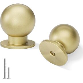 homdiy 10 Pack Cabinet Knobs 15/16 Inch Round Matte Black Finish Aluminum Mushroom Knobs for Kitchen Bathroom Dresser Drawer, Single Hole in Kuwait