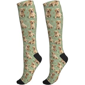 جوارب ضغط لطيفة للكلاب للنساء والرجال، جوارب عالية للركبة للممرضات والجري والسفر الرياضي، هدية لمحبي الكلاب in Kuwait