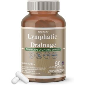 Lymphatic Drainage Capsules Natural Herbal Supplement for Fluid Balance & Immune Health, with Echinacea, Dandelion, and Burdock 60 Capsules in Saudi Arabia