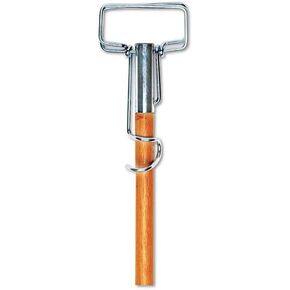 Spring Grip Metal Head Mop Handle for Most Mop Heads, 60in Wood Handle - one mop Handle. in Kuwait