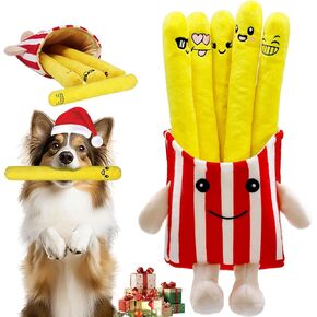 الكلب الصرير ألعاب البطاطس المقلية مع الصرير ، لعبة دفع الكلاب 5 عبوات مقلية ، ألعاب الجرو لإبقائها مشغولة in Kuwait