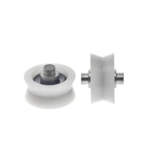 5pcs 6x21x8mm Nylon pom Plastic Wheel V Groove Wheel with Shaft Stick Shaft Bearing Wheel Door and Window Pulley(V 4.5 20 6-11.6) in Saudi Arabia