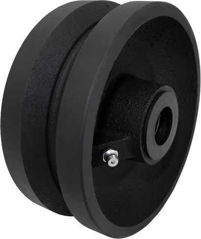 CasterHQ 6" X 2" V Groove Wheel 1000 LBS Capacity Replacement Wheel Commercial/Industrial Application Includes 3/4" Roller Bearing with 1/2" ID Spanner Bushing Bore 1/2" in Saudi Arabia