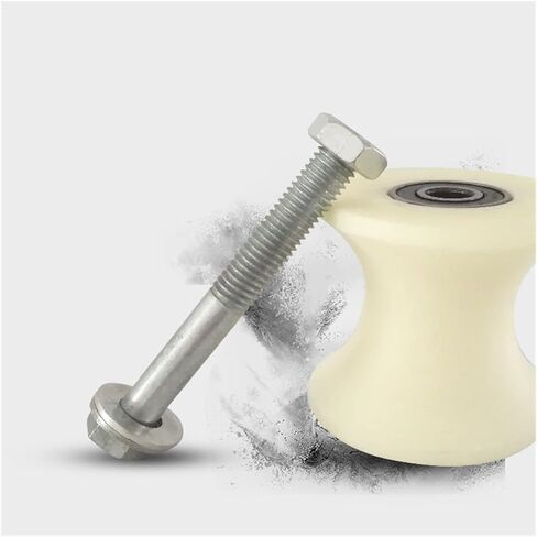 عجلات دوارة، بكرة PP، عجلة أخدود مسار على شكل حرف U، لقضيب أنبوب بقطر 40 مم و50 مم (للقطر) in Kuwait