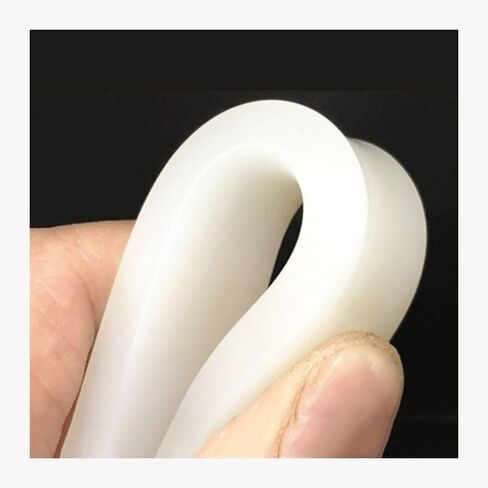 Rubber sheets, High-Density Rubber Rods,3 Meter Long Rectangle Square Silicone Sealing Strip Material White Solid Bar Rod Insulation, for Home Improvement Sheets(3mm x 20mm) in Saudi Arabia