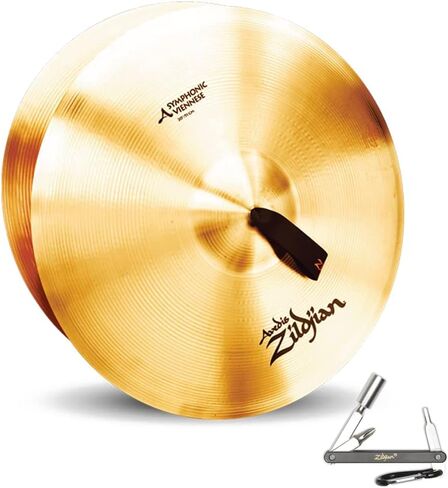 ZILDJIAN A0448 18 بوصة SYM-VIENNESE نغمة واحدة فقط صنج مع جرس متوسط ​​تقليدي مع ZKEY in Saudi Arabia