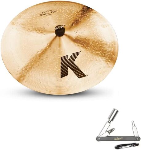 Zildjian K0854 20" K Custom Ride Drumset Cast Bronze Cymbal Large Bell Size With ZKEY in Saudi Arabia