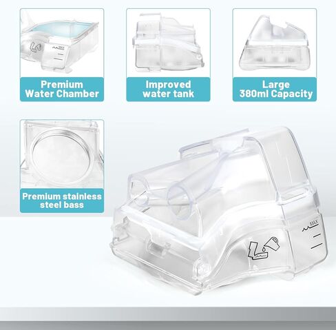 Water Chamber for ResMed AirSense 10, Replacement Water Tank with 24 Packs AirSense 10 Filters, Reliable Seal & Easy Install S10 CPAP Supplies in Saudi Arabia