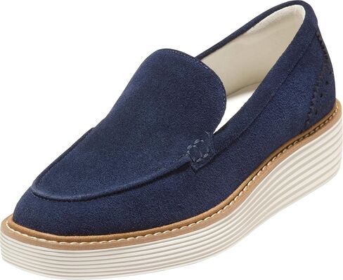 حذاء نسائي من Cole Haan ذو نعل سميك أصلي من Venetian، أسود/عاجي، 8 عرض in Kuwait