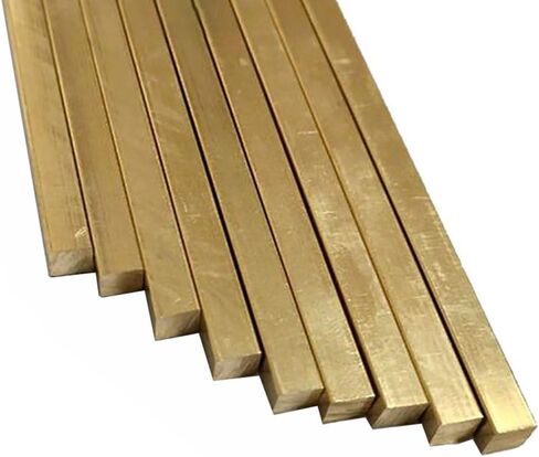 1Pcs 1mm 1.2 1.5 2 2.5 3 4 5mm Brass Square Rod, 500mm Long Small Flat Bars, Solid Stick Rod(1.5x1.5 mm) in Kuwait