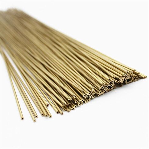 Brass Tube 5pcs Round Brass Tubes, 2mm-20mm 500mm Long 0.5mm Wall Tube, for Model Building Craft(6x500mm 5pcs) in Saudi Arabia