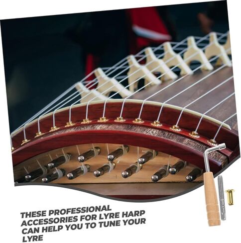 LIFKOME 1Set Lyre Harp ضبط دبوس ومفتاح الربط أداة استبدال القيثارة المتينة لعشاق Lyre سهلة التركيب للموسيقيين in Saudi Arabia