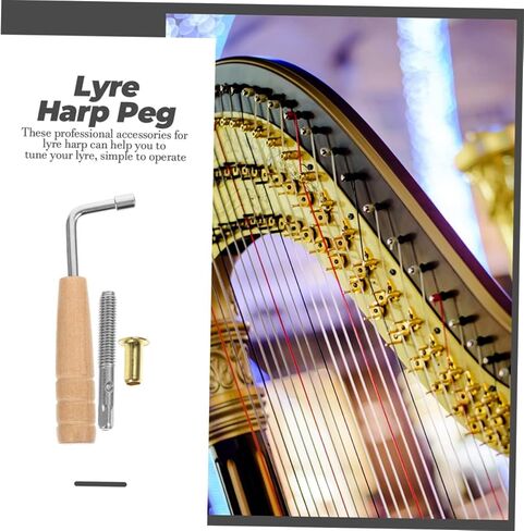 LIFKOME 1Set Lyre Harp ضبط دبوس ومفتاح الربط أداة استبدال القيثارة المتينة لعشاق Lyre سهلة التركيب للموسيقيين in Saudi Arabia