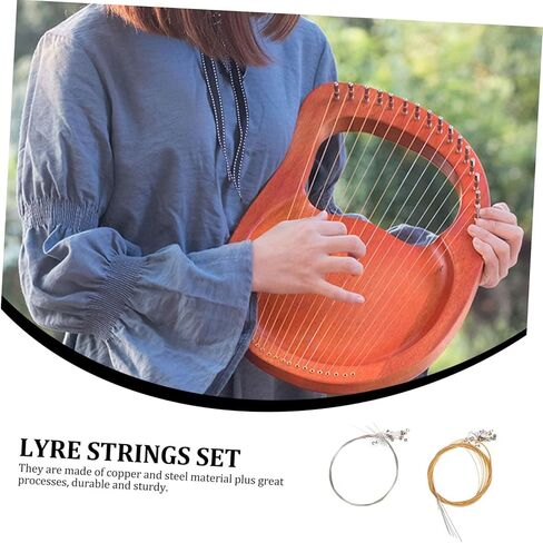Toddmomy 1set String Lyre Replacement Harp Strings Standard Tension for Exceptional Tone Easy to Install Musical Instrument Accessories in Saudi Arabia
