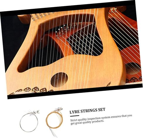Toddmomy 1set String Lyre Replacement Harp Strings Standard Tension for Exceptional Tone Easy to Install Musical Instrument Accessories in Saudi Arabia