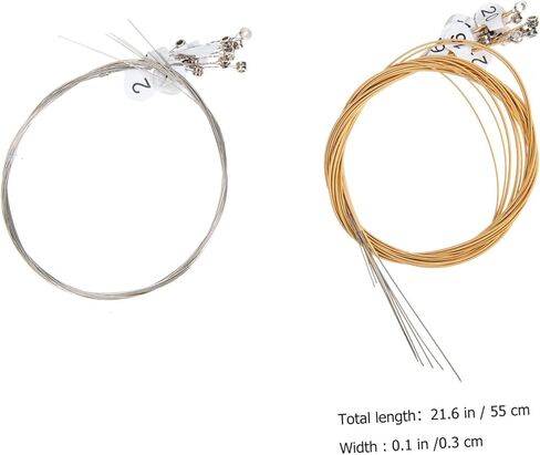 Toddmomy 1set String Lyre Replacement Harp Strings Standard Tension for Exceptional Tone Easy to Install Musical Instrument Accessories in Saudi Arabia