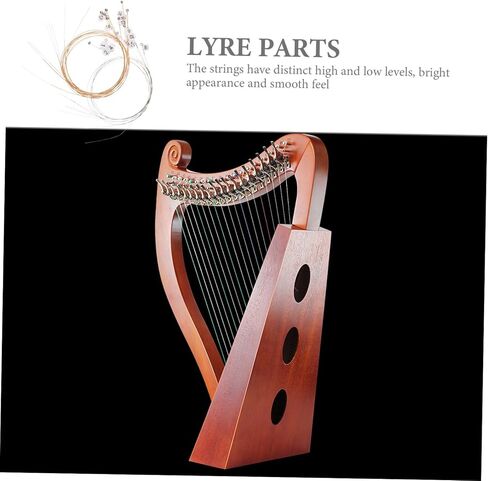 VANZACK 16Pcs Strings Durable Replacement Lyre Strings for Musical Instruments String Tool for Lyre Harp for Upgrading Your Sound and Performance in Saudi Arabia