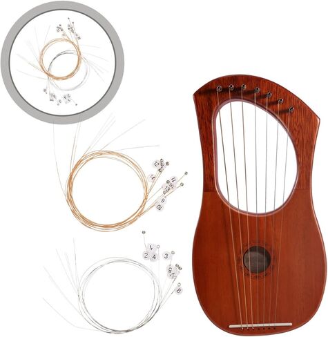 VANZACK 16Pcs Strings Durable Replacement Lyre Strings for Musical Instruments String Tool for Lyre Harp for Upgrading Your Sound and Performance in Saudi Arabia