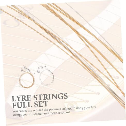 VANZACK 16Pcs Strings Durable Replacement Lyre Strings for Musical Instruments String Tool for Lyre Harp for Upgrading Your Sound and Performance in Saudi Arabia