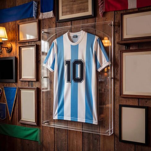 Thyle 32" x 24" Large Sports Jersey Display Case UV Protection Acrylic Wall Mount Display Frame for Football Hockey Basketball Baseball Uniforms Oversized Memorabilia Shadow Box Gift for Fans in Saudi Arabia
