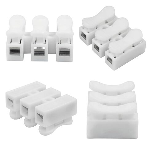 20 قطعة موصل سلك سريع، كتلة طرفية موصل كابل زنبركي CH3، كتلة طرفية من نوع الضغط لتوصيل شريط الضوء LED/الاستخدام الكهربائي in Kuwait