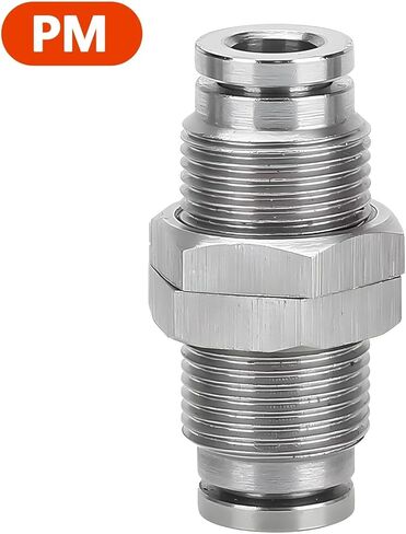 Pneumatic Hose Fitting 304 Stainless Steel PY PM Tube Connector OD 4 6 8 10 12mm Pipe Fittings 1Pcs(PM,OD 14 mm) in Saudi Arabia