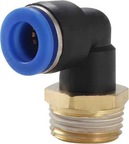 PL Pneumatic Connector Fitting 10/12/14/16mm Thread M5 3/4" 1 2 Way Hose Fittings Pipe Quick Connectors 1Pcs(12MM_3/8") in Saudi Arabia