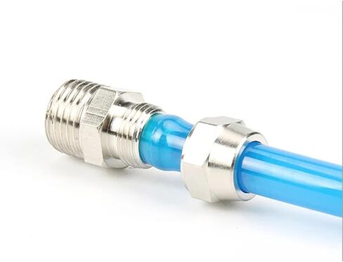PC Copper Material Connector Pneumatic Screw Thread 4mm-16mm Hose Tube One Touch Push Into Fittings 1Pcs(PC10-04) in Saudi Arabia