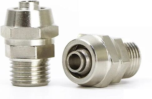 PC Copper Material Connector Pneumatic Screw Thread 4mm-16mm Hose Tube One Touch Push Into Fittings 1Pcs(PC10-04) in Saudi Arabia