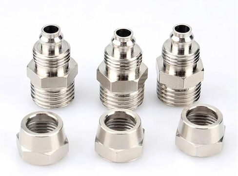 PC Copper Material Connector Pneumatic Screw Thread 4mm-16mm Hose Tube One Touch Push Into Fittings 1Pcs(PC10-04) in Saudi Arabia