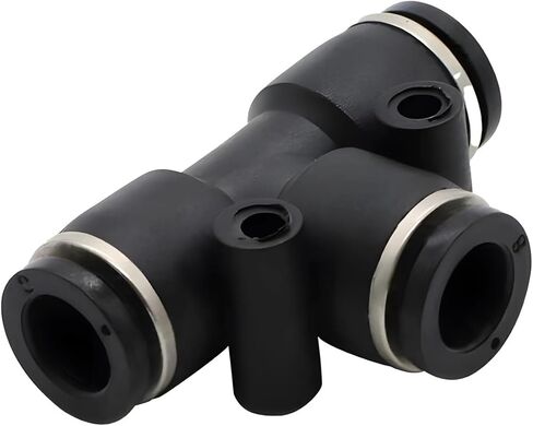 Black Pneumatic Fitting Pipe Connector Tube Quick Fittings 14mm/16mm PU PY PK PE PV SA HVFF PZA PM 1Pcs(PV,16mm) in Saudi Arabia