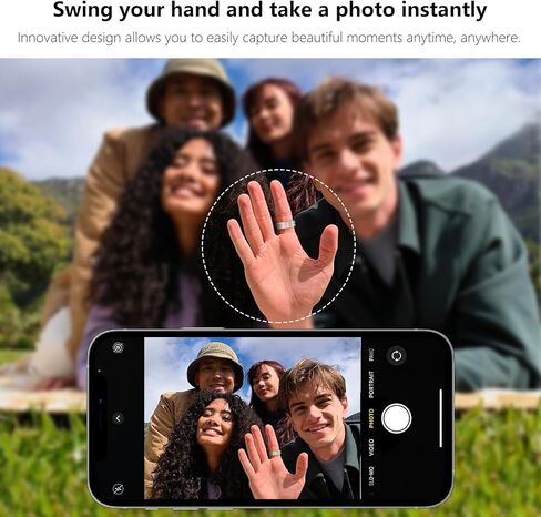 GenXenon Fitness Tracker Smart Ring,Step Counter,Heart Rate Blood Oxygen Sleep Tracker Health Ring, 6ATM Waterproof Long Battery Life Smart Rings Compatible with iOS & Android （Silver US8-3） in Kuwait