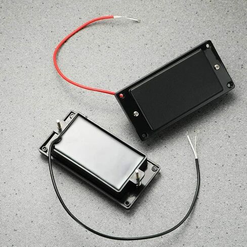 MX0310D 2 قطعة جيتار مختوم هامبوكر التقاطات مزدوجة لفائف الجسر والرقبة مجموعة لاستبدال أجزاء الجيتار الكهربائي LP، مجموعة التقاط هامبوكر صغيرة، بيك اب، أسود in Kuwait