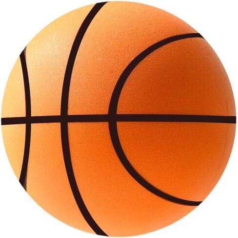 2026 Silent Basketball,Size 7 (29.5") Quiet Indoor Dribbling Ball for Kids, Teens & Adults,Airless PU Foam, Real Feel Grip, High Bounce, for Basketball Lovers & Home Sports Fun in Saudi Arabia