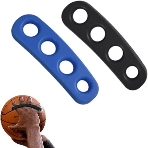 Basketball Shooting Trainer Aid 5.3 Inch Basketball Training Equipment Finger Spread Aids for Youth and Adult, Pack of 2, Blue and Black(L) in Saudi Arabia