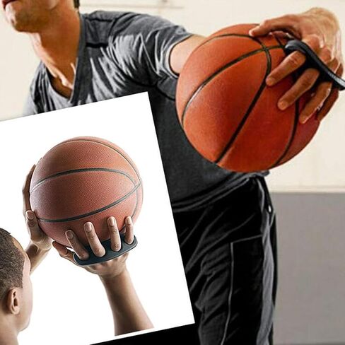 Basketball Shooting Trainer Aid 5.3 Inch Basketball Training Equipment Finger Spread Aids for Youth and Adult, Pack of 2, Blue and Black(L) in Saudi Arabia