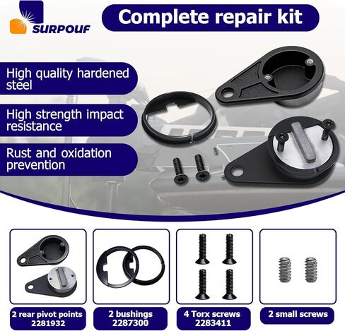 Pivot Brackets & Pivot Bushings Repair Kit Engine Rear Pivot Bushing Kit Fits for Minn Kota Ultrex & Fortrex Trolling Motors, Replacement 2281932 2287300 2283411 in Saudi Arabia