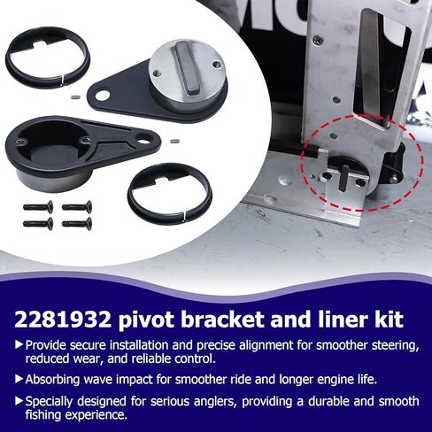 Pivot Brackets & Pivot Bushings Repair Kit Engine Rear Pivot Bushing Kit Fits for Minn Kota Ultrex & Fortrex Trolling Motors, Replacement 2281932 2287300 2283411 in Saudi Arabia