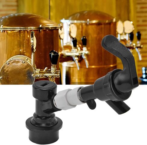 Beer Keg Tap, Portable Beer Faucet for Outdoor Picnic Party Barbecue, Black Plastic Beer Tap Plug with Lock, to Use ABS Material for Homemade Wine and Drinks in Kuwait