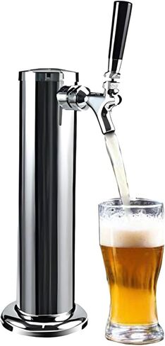 Beer Tower Dispenser, Kegerator Tower Kit, Stainless Steel Tap Dispenser with Kegerator Parts Kits, as a Gift for Men, 1 Faucet in Saudi Arabia