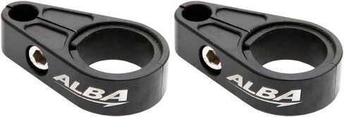 ATV Billet Brake Line Clamps for Aftermarket Brakelines - Compatible with Honda - Orange (Pair-Set of 2) (6 color options) in Kuwait