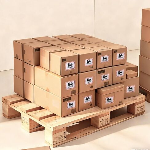 100 PCS UN3480 Caution Lithium Battery Labels - 4 x 2.75 Inch Lithium Ion Adhesive Safety Stickers for Shipping Smaller Packages Only in Saudi Arabia