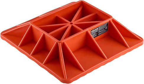 VEVOR High Lift Jack Base and Handle Keeper, 11.6" x 11.6" Off Road Jack Stand Base with 7000 Pound Capacity, Heavy-Duty Farm Jacks Support Stand for Most Jacks with 7.3" x 4.7" Base, Red in Saudi Arabia