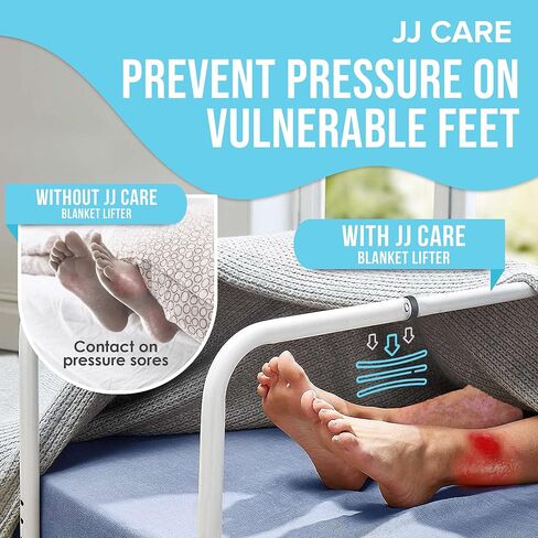 JJ CARE Blanket Lifters for Feet - Steel and Aluminum Blanket Lifter for Foot of Bed - Adjustable Blanket Lifter 20 to 28 inches for Elderly, Foot Cramping, Surgery Recovery, and Arthritis in Saudi Arabia