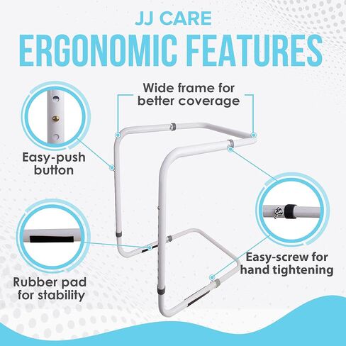 JJ CARE Blanket Lifters for Feet - Steel and Aluminum Blanket Lifter for Foot of Bed - Adjustable Blanket Lifter 20 to 28 inches for Elderly, Foot Cramping, Surgery Recovery, and Arthritis in Saudi Arabia