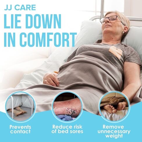 JJ CARE Blanket Lifters for Feet - Steel and Aluminum Blanket Lifter for Foot of Bed - Adjustable Blanket Lifter 20 to 28 inches for Elderly, Foot Cramping, Surgery Recovery, and Arthritis in Saudi Arabia