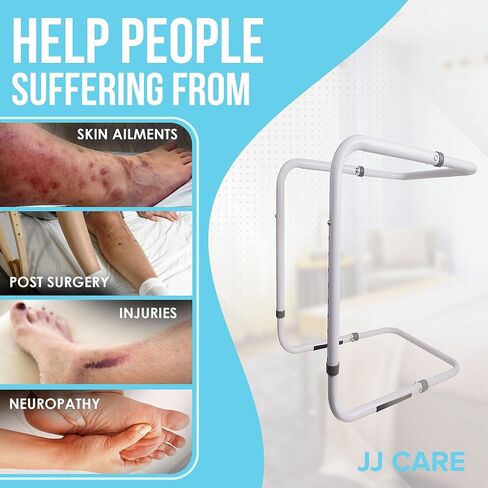 JJ CARE Blanket Lifters for Feet - Steel and Aluminum Blanket Lifter for Foot of Bed - Adjustable Blanket Lifter 20 to 28 inches for Elderly, Foot Cramping, Surgery Recovery, and Arthritis in Saudi Arabia