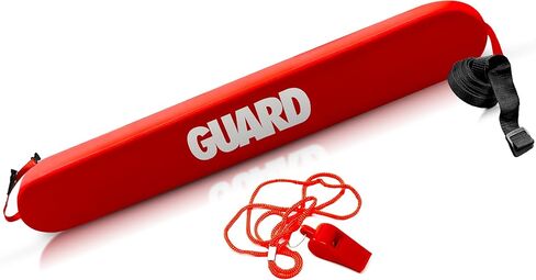 أنبوب إنقاذ الإنقاذ EMS XTRM مع صافرة مطابقة - ضمان سلامة المياه لحارس الحياة يطفو على الشواطئ وحمامات السباحة والواجهات المائية - متوفر بمقاس 40 بوصة و50 بوصة in Kuwait