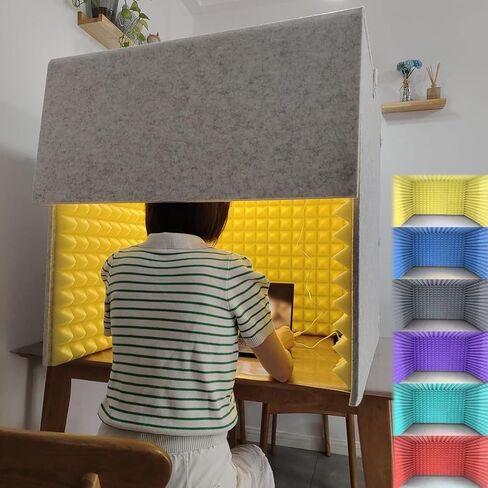 Portable Vocal Booth,isolation Booth,Microphone Isolation Booth Cube,Desktop Soundproof Cover,For Music Studio Bedroom Home, Decreasing Noise,for Recording Studio, Podcasts, S,Purple-80*80*80cm in Saudi Arabia